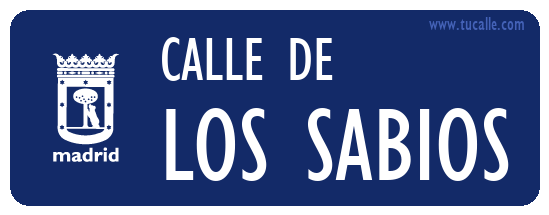 cartel_de_calle-de-Los Sabios_en_madrid